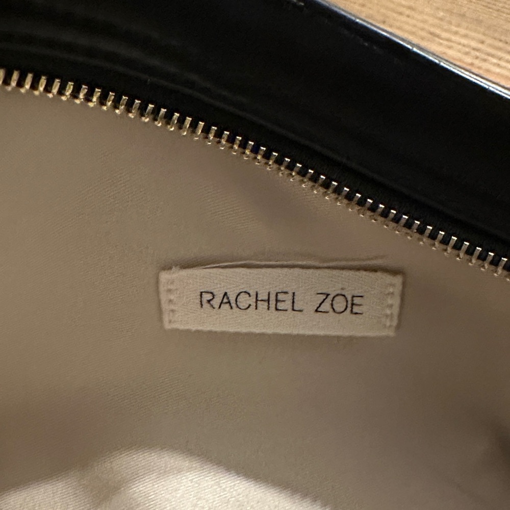 Rachel Zoe Classic Black Leather Shoulder Bag - Picture 4 of 7